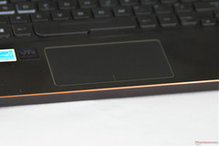 The touchpad is a bit too cramped.