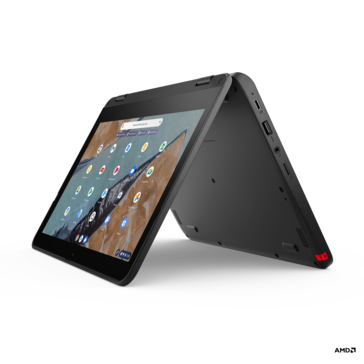 The Lenovo 300e Chromebook Gen 3, powered by AMD.