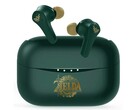 Nintendo's Zelda-themed headphones have the Triforce artifact etched on the earbuds. (Image source: My Nintendo Store UK)