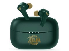 Nintendo's Zelda-themed headphones have the Triforce artifact etched on the earbuds. (Image source: My Nintendo Store UK)