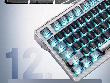 The main keys have semi-transparent keycaps to improve legibility. (Image source: Asus)