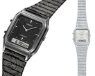 The Casio x Liberty AQ-230EBLT-1A and AQ-230ELT-7A (pictured), from left to right. (Image source: Casio)