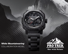 Pictured - The Casio Pro Trek PRW-B1000WM-1 promo poster.