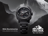 Pictured - The Casio Pro Trek PRW-B1000WM-1 promo poster.