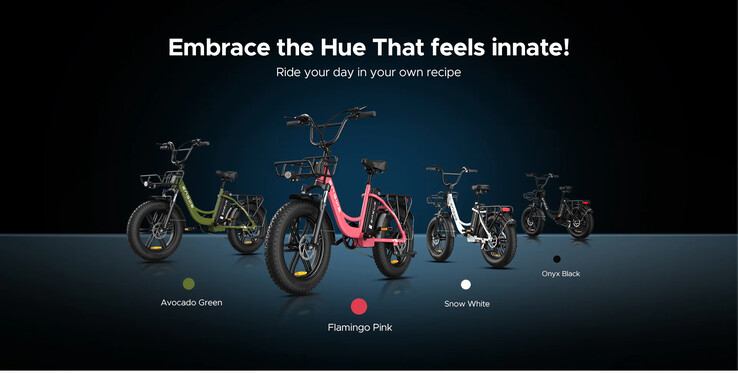 The ENGWE L20 e-bike comes in various colors. (Image source: ENGWE)
