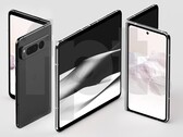 These leaked high-quality pictures illustrate the design of the highly anticipated Google Pixel Fold (Image: Front Page Tech)