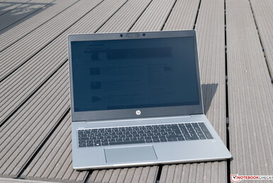 HP ProBook 455 G7 in the sun
