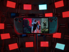 The Sci-Fi Exposure bundle has three tiers. Pictured: Steam Deck with screenshots from highlighted games of the collection.