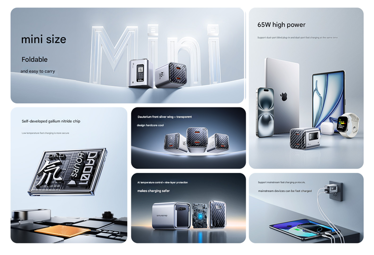 Main highlights of RedMagic DAO mini 65 W charger (Image source: RedMagic - machine translated)