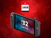 Nintendo Switch 2 shown with 16GB Game-Key Card (Image source: Nintendo of America with edits)