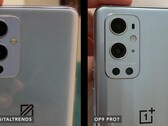 The OnePlus 9 and OnePlus 9 Pro will have 4,500 mAh batteries, from left to right. (Image source: Dave Lee)