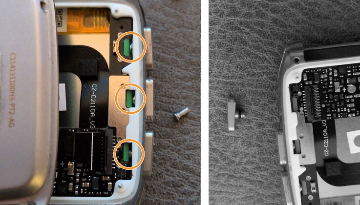 Pebble left out a clip, so one of the buttons can easily fall out of the case.