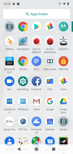 Default app drawer and pre-installed apps