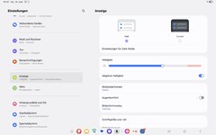 Settings page