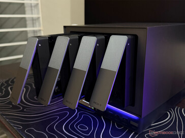 The four SATA drive bays are easy to access