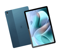 The Moto Tab G70 has only arrived in Cyber Teal. (Image source: Motorola)