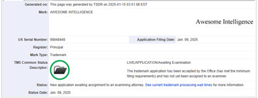 and registers a new trademark in the US...