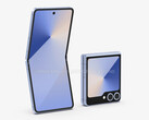 The Galaxy Z Flip7 may be about as wide as the Galaxy S25 Plus. (Image source: Android Headlines & @OnLeaks)