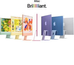 The iMac AiO comes in many colors. (Image source: Apple)