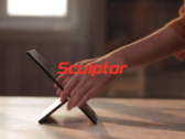 Sculptor's new auto-rotating external monitor. (Source: Sculptor)