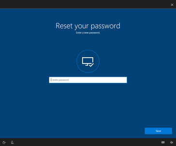 Password reset OOBE screen (Source: MSPoweruser)