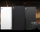 Xbox Series X in white (left), black (middle), and the Galaxy Black Special Edition (right). (Image source: Microsoft)