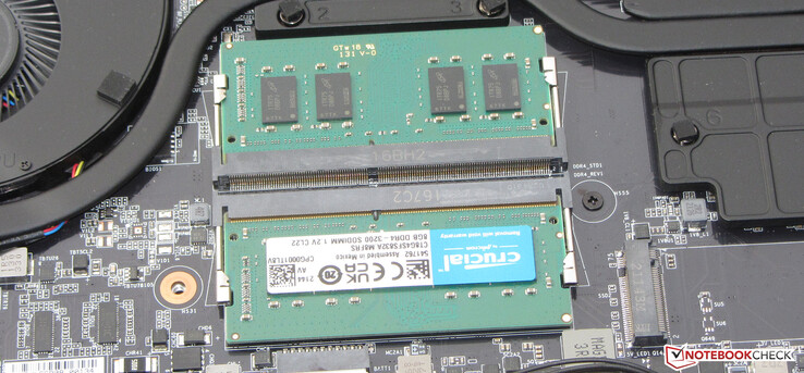 The RAM runs in dual-channel mode.