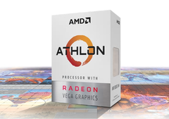 The Athlon 200GE and 220GE are dual-core chips. (Image source: AMD)