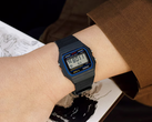 The Casio F-91W on a wrist.