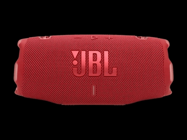The JBL Charge 6 sports a stable base and conspicuous branding on the front. (Image source: JBL)
