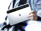 The RedMagic Gaming Tablet 5 Pro showcases its liquid cooling system with RGB LEDs.