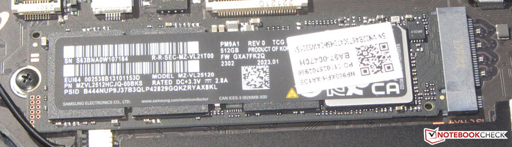 A PCIe-4 SSD serves as the system drive.