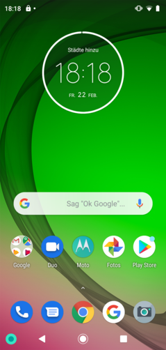 Default home screen