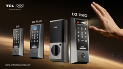 TCL's new D2 series comprise of the D2, the D2 Plus, and the D2 Pro smart door lock (Image source: TCL)