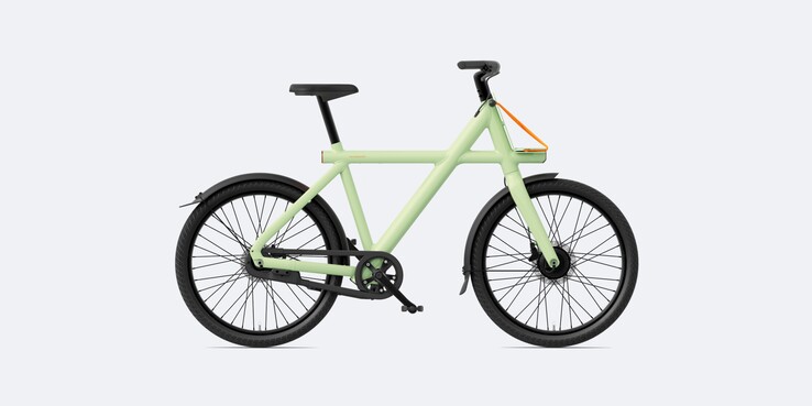 The VanMoof X4 in Foam Green. (Image source: VanMoof)