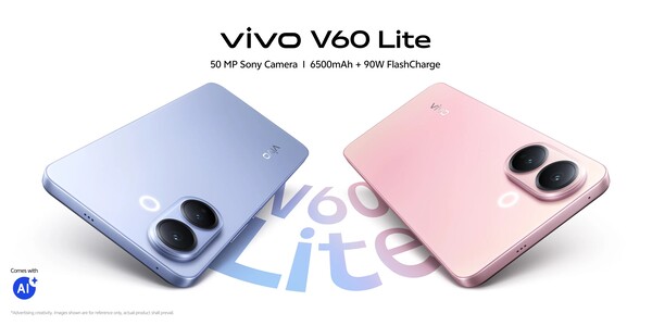 The Vivo V60 Lite 4G has similar specs as the Vivo V60 Lite 5G.