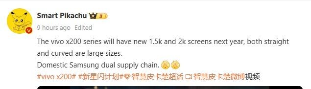 Leak suggests two new models for the Vivo X200 lineup. (Image source: Weibo - machine translated)