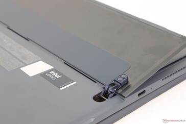 Hinge can open up to ~175 degrees degrees