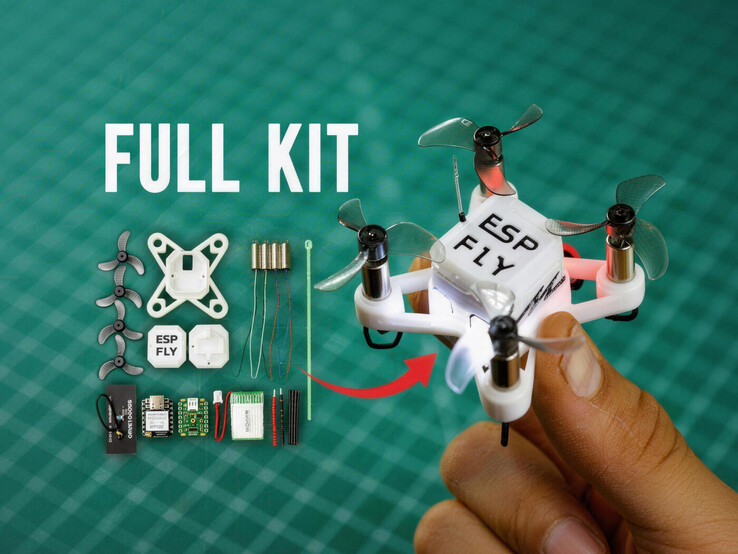The kit also contains 3D-printed parts