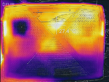 Heat map (idle, underside)