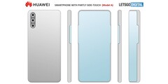 One of Huawei&#039;s new phone designs. (Source: LetsGoDigital)
