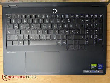 Keyboard and touchpad