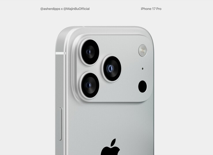 The camera module of the iPhone 17 Pro could be color-matched to the back panel (Image source: @MajinBuOfficial / @asherdipps)