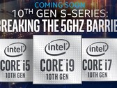 Performance figures for a number of Comet Lake S parts were leaked (Image source: Intel)