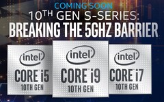 Performance figures for a number of Comet Lake S parts were leaked (Image source: Intel)