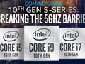 Performance figures for a number of Comet Lake S parts were leaked (Image source: Intel)