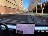 John Bernal's Tesla 2021 Model 3 hit a bollard while Full Self Driving Beta was engaged. (Image Source: AI Addict on YouTube)
