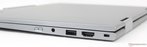 Both USB-C / Thunderbolt 4 ports are on the left side of the ThinkPad X1, which might not be convenient in some situations (Image source: Allen Ngo)