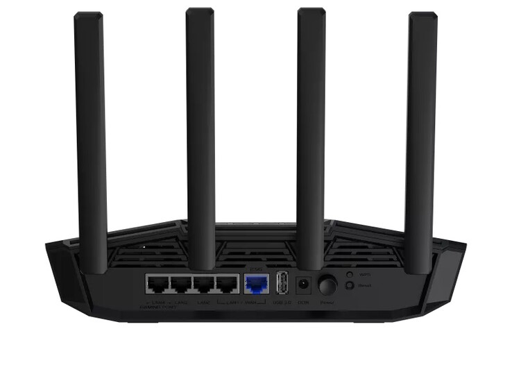 Only the WAN port offers 2.5 Gbit speed (Image source: Asus)