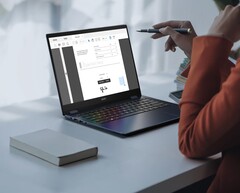 The Acer Swift Spin 14 AI mounts a 120 Hz IPS panel on a convertible hinge.
